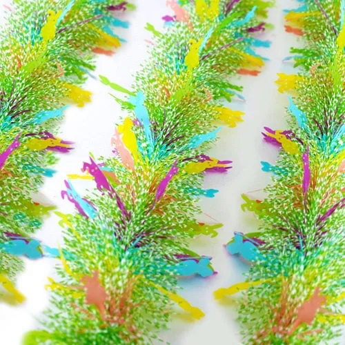 Miniatura 13 de 4th of July Red White Blue Star Tinsel Garland - 33 Ft Memorial Day Patriotic Decoration Independence Day Metallic Tree Fine Filament Garland