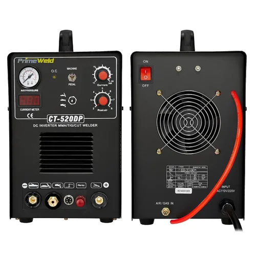 Miniatura 8 de PrimeWeld Pilot Arc Cortador de Plasma de 50A, Combo de Soldador TIG/Stick de 200A, Máquina de Soldadura Multiusos para Uso en Casa o Lugar