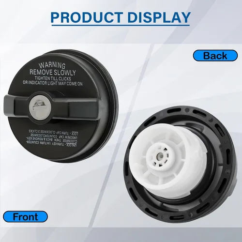Miniatura 5 de Tapa de gas con bloqueo, tapa de combustible con llave compatible con Toyota 4Runner Tacoma Tundra Acura Honda CRV Infiniti Nissan Buick Cadillac