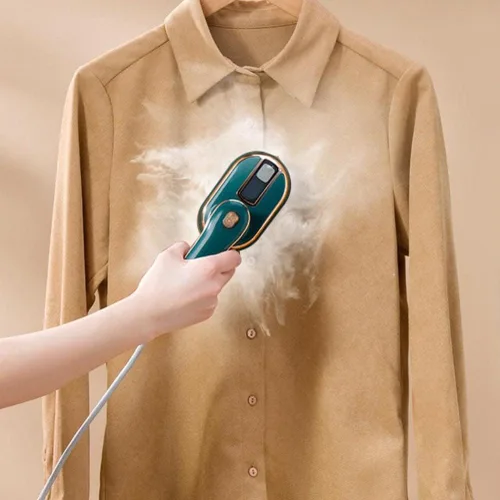 Miniatura 5 de Plancha de vapor portátil para colgar y planchar, plancha eléctrica de mano, mini vaporizador de ropa de vapor plegado para viajes en el hogar