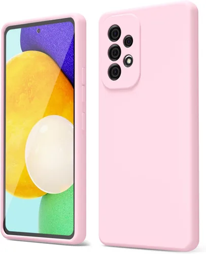 Miniatura 184 de oakxco Funda para teléfono Samsung Galaxy A12 con agarre de silicona líquida, linda delgada fina suave cubierta de gel de goma TPU lisa para mujeres