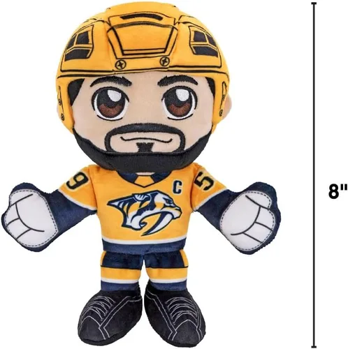 Miniatura 3 de Bleacher Creatures Nashville Predators Roman Josi - Peluche de 8 pulgadas de la NHL Kuricha sentado - Superestrella de la NHL inspirada en Chibi Los