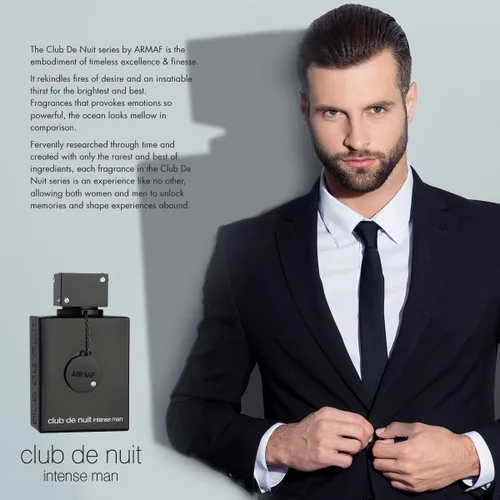 Miniatura 4 de Aceite de perfume intenso para hombre Armaf Club de Nuit - Aceite de perfume de bergamota, rosa, almizcle y vainilla para hombres, Perfumes Árabes