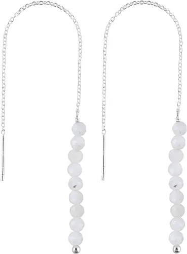 Miniatura 17 de Aretes delicados de piedra auténtica, piedras preciosas tanzanita, joyería minimalista, aretes colgantes, chapados en plata, piedras natales