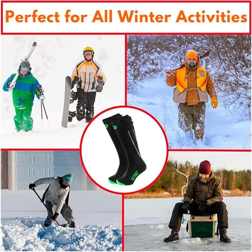 Miniatura 6 de Hotronic Unisex XLP PFI 30 Surround Thin Heat Socks Only Gentle Compression Foot-Warming Heated Cold-Weather Winter Socks