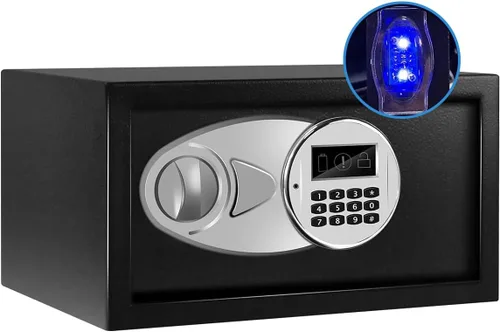 Sdstone Caja fuerte con sensor de luz, caja de seguridad oculta con llave y cerradura digital para el hogar y la empresa. Caja de seguridad