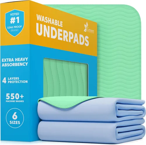 Miniatura 9 de GREEN LIFESTYLE Almohadillas absorbentes lavables – Almohadillas impermeables reutilizables para niños, personas mayores y adultos – Ideal