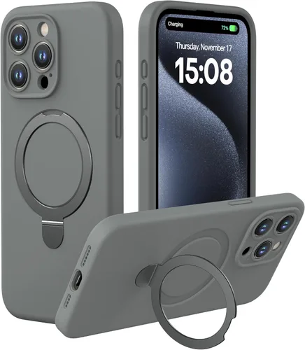 Miniatura 11 de CellEver Funda magnética fuerte para iPhone 14 Pro Max [para carga MagSafe] [protección de cámara] protección de alta resistencia, funda de silicona