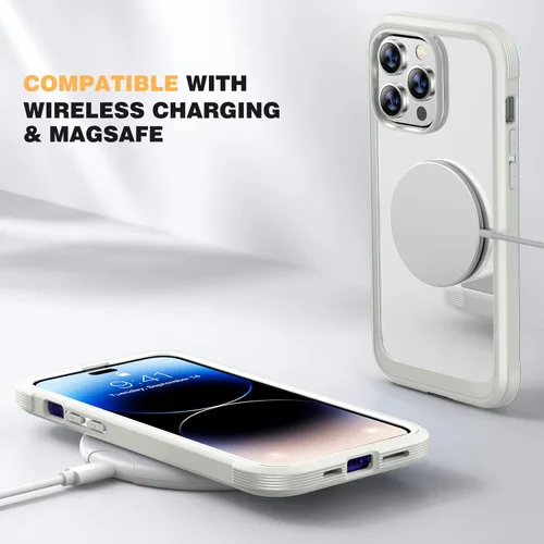 Miniatura 74 de Diaclara Funda diseñada para iPhone 16, mejorada [protección completa de la cámara], carcasa resistente de cuerpo completo con protector de pantalla