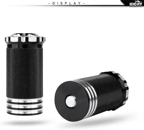 Miniatura 2 de Clavija de Cambio Palanca de Cambio de Motocicleta CNC Billet Negra Reposapiés Compatible con Harley Dyna Sportster Softail Street Road Glide Negro-a
