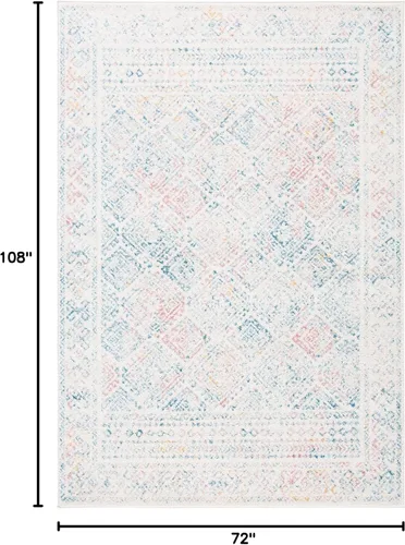 Miniatura 230 de Safavieh - Alfombra decorativa de la colección Tulum, modelo TUL264F, estilo marroquí, bohemio y desgastado, no suelta pelusa, para sala, vestíbulo