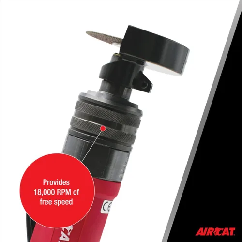 Miniatura 4 de AIRCAT Herramientas neumáticas 6530: Herramienta de corte de cabezal flexible de 3 pulgadas de 0.5 HP Velocidad libre de 18,000 RPM