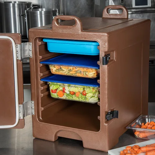 Miniatura 2 de Carlisle FoodService Products Cateraide Contenedor térmico de bandejas de alimentos con carga frontal y asas para catering, eventos y restaurantes