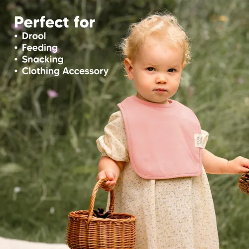Miniatura 8 de KeaBabies Paquete de 8 baberos orgánicos para bebés para niños y niñas - Baberos súper absorbentes de algodón para bebé niña y niño, baberos