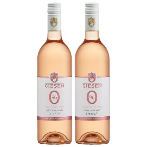 Giesen Rosado sin alcohol - Vino rosado desalcoholizado prémium de Nueva Zelanda, 25.4 fl oz (25.4 fl oz, 2)