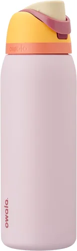 Miniatura 21 de Owala FreeSip - Botella de agua aislada de acero inoxidable con popote, botella de agua deportiva sin BPA, ideal para viajes, 32 onzas, verde putting