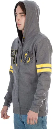 Miniatura 4 de Harry Potter Hufflepuff Men's House Varsity Zip Up Hoodie