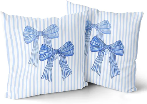 Miniatura 16 de Giwawa Little Adventure - Funda de almohada decorativa cuadrada de 16 x 16 pulgadas, color azul marino, diseño de flecha, fogata, oso, bosque