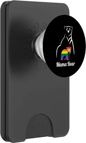 Miniatura 8 de LGBT Mama Bear Gay Pride Equal Rights Rainbow PopSockets intercambiables PopGrip