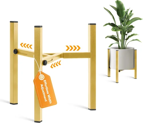 Miniatura 11 de Soporte Ajustable para Plantas de Interior, Soporte Moderno de Metal para Plantas de Interior, Soportes Resistentes para Plantas al Aire Libre