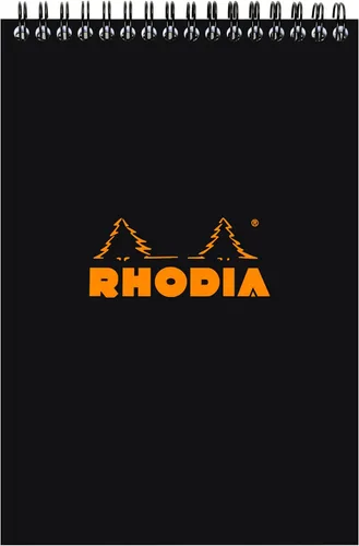 Miniatura 15 de Rhodia Bloc de notas encuadernado con alambre, A4, punto - negro (185039C)