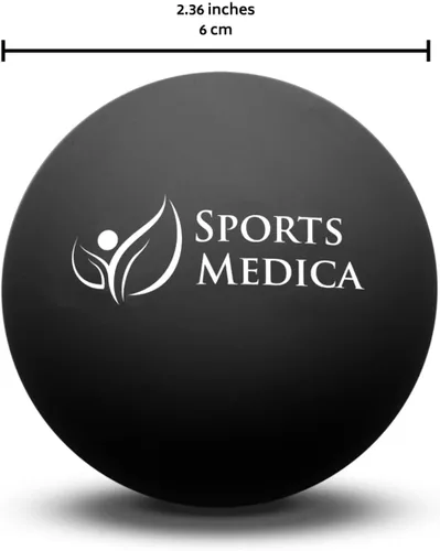 Miniatura 2 de Sports Medica Bola de lacrosse para liberación miofascial, perfecta para terapia de masaje de puntos de activación, lo mejor para el dolor de cuello