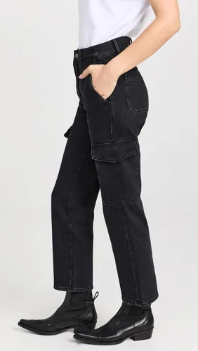 Miniatura 4 de 7 For All Mankind Women's Logan Cargo Jean Pants in Collide