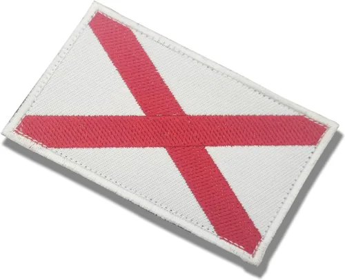 Miniatura 2 de stidsds Paquete de 2 parches bordados con la bandera de Estados Unidos de Alabama Alabama, bandera de Estados Unidos, bandera de Estados Unidos