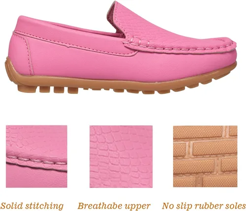 Miniatura 6 de CoXist Mocasines de cuero sin cordones para niños y niñas