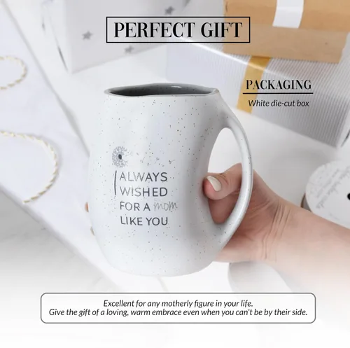 Miniatura 4 de Pavilion Gift Company - Taza de café grande de 16 onzas con texto en inglés "I Always Wished For A Mom Like You" - Ideas de regalo para el día