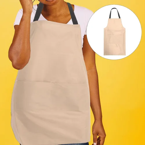 Miniatura 8 de NUOBESTY Waterproof Pvc Kitchen Apron for Men and Women Cooking Apron with Pocket Oil-resistant for Indoor Cooking and Dishwashing Pink