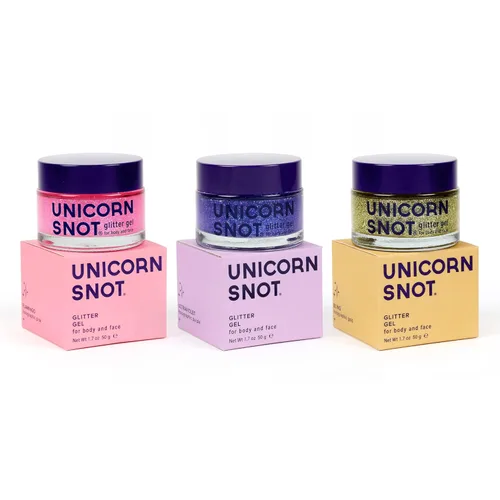 Miniatura 9 de UNICORN SNOT Gel holográfico con purpurina para la cara y el cuerpo Maquillaje de purpurina para las fiestas: Regalos para calcetines y Navidad