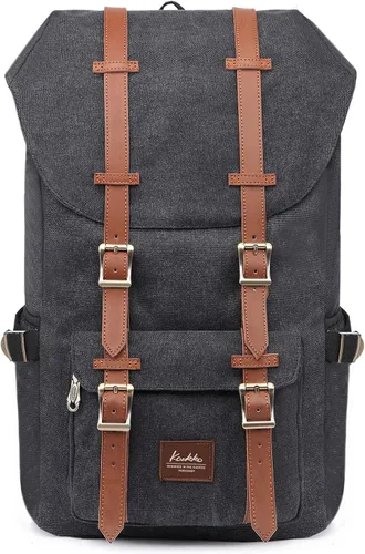 Miniatura 25 de Mochila para laptop Kaukko, senderismo y campamentos, mochila universitaria grande casual, mochila de hombro con capacidad para una laptop y Nailon