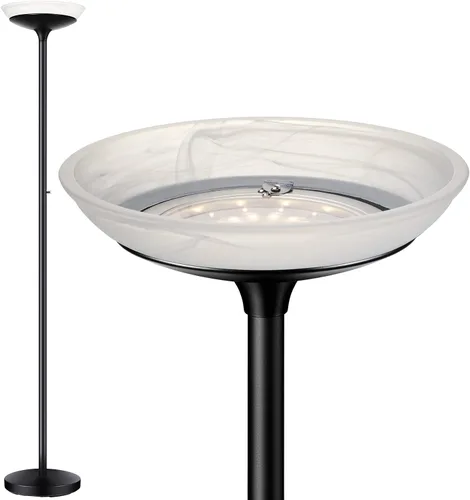 Miniatura 8 de BoostArea Torchiere - Lámpara de pie LED súper brillante de 30 W, lámpara de poste regulable de 3000 K con interruptor giratorio, lámpara de pie