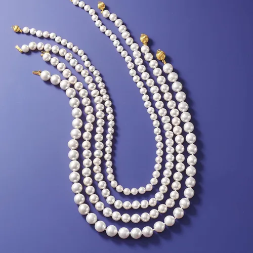 Miniatura 4 de Ross-Simons 7-8mm Cultured Pearl Necklace With 14kt Yellow Gold