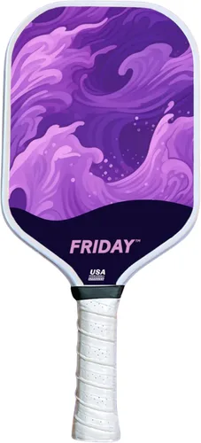 Lightweight Friday Pickleball Paddle, 14mm Thickness, USA Pickleball Approved, Durable Carbon Fiber, Thermoformed Unibody Design, Honeycomb Core