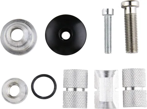 Free-fly Bike Stem Headset Top Cap,Aluminum Alloy Bicycle Headset Top Cap Bike Fork Expander Bung Plug Negro