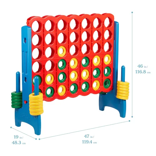 Miniatura 2 de ECR4Kids Jumbo 4-To-Score, Juego Gigante, Surtido