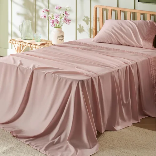 Miniatura 64 de Bedsure Sábanas de tamaño King – Sábanas suaves para cama de tamaño King, 4 piezas de hotel de lujo verde menta, juego de sábanas refrescantes de 11