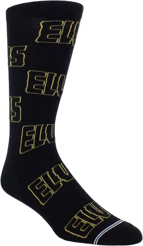 PERRI'S SOCKS Elvis Presley Signature Crew Socks - Calcetines con licencia oficial, suaves, transpirables, acolchados, novedosos calcetines de banda