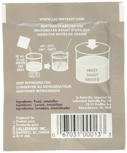 Miniatura 3 de Strange Brew MY-WNCV-DYMZ 10 paquetes de levadura KIV-1116 Lalvin para elaboración del vino (edición limitada)