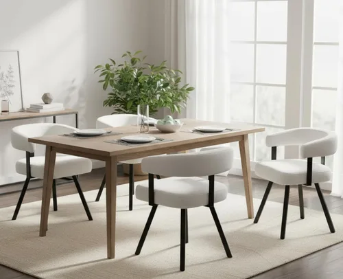 Miniatura 12 de Shunzhi Juego de 2 sillas de comedor modernas de cuero verde tapizadas, cómodas sillas de cocina, sillas auxiliares sin brazos con respaldo abierto