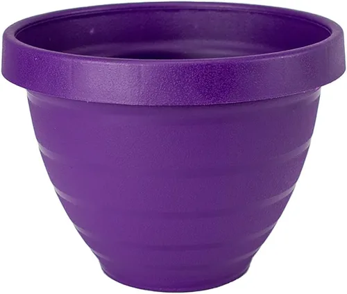 Miniatura 5 de The HC Companies Rings Maceta para Flores - Maceta de riego automático para hierbas y más – Maceta redonda ligera para exteriores e interiores