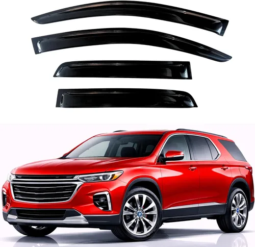 Miniatura 53 de KPY Visor de ventana compatible con Hyundai Tucson 2021-2025, 4 piezas de deflector de ventilación para ventana lateral, estilo Mugen, protector
