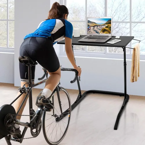 Miniatura 2 de Ikkle Escritorio ajustable para entrenamiento de bicicleta, estación de trabajo para caminadora, ciclismo, mesa de entrenamiento de ciclismo