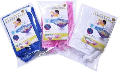 Miniatura 6 de chil Organizador de juguetes de baño con 3 ventosas fuertes montadas para baño/ducha, solución de almacenamiento, red de almacenamiento de juguetes