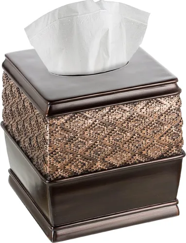 Miniatura 15 de Creative Scents Dublin Brown - Juego completo de accesorios de baño de 4 piezas, juego de accesorios de baño de lujo, dispensador de jabón