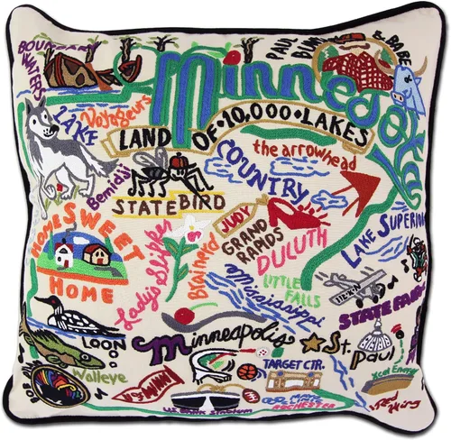 Miniatura 138 de Catstudio Almohada decorativa bordada a mano de Texas