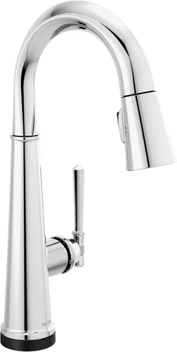 Miniatura 20 de Delta Faucet Emmeline - Grifo de barra negro mate con rociador extraíble, grifo de fregadero de barra negra de un solo agujero, grifos de barra