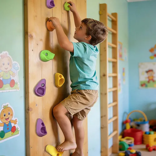 Miniatura 7 de 32 piezas de pared de escalada en roca para niños, soportes de escalada de pared de roca, kits de agarre de pared para escalada de adultos con 32